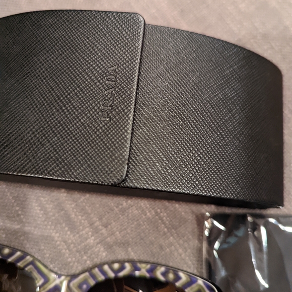 Prada Violet Hexagonal Print Blonde Cat Eye 05p Pr05ps Sunglasses - Picture 8 of 11